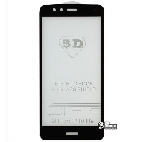 Закаленное защитное стекло для Huawei P10 Lite, 0,26 мм 9H, 3D, белое