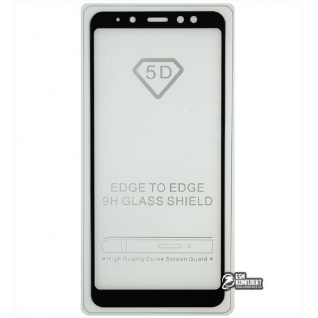 Закаленное защитное стекло для Samsung A730 Galaxy A8 Plus (2018), 2,5D, 0,26 мм 9H, Full Glue