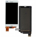 Дисплей для Sony D5803 Xperia Z3 Compact Mini, D5833 Xperia Z3 Compact Mini, белый, с сенсорным экраном (дисплейный модуль), original (PRC)