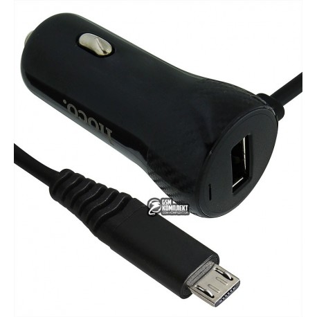 Автомобильное зарядное устройство Hoco Z21A c Micro USB (1USB, 2.4A)