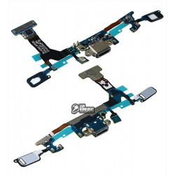 Шлейф для Samsung G930F Galaxy S7, коннектора зарядки, с компонентами
