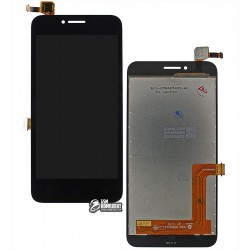 Дисплей для Lenovo A1010 A Plus (A1010a20), черный, с сенсорным экраном (дисплейный модуль)