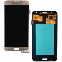 Дисплей для Samsung J701 Galaxy J7 Neo, J701F / DS Galaxy J7 Neo, J701H / DS Galaxy J7 Neo, золотистий, з тачскріном, оригінал (переклеєне скло)