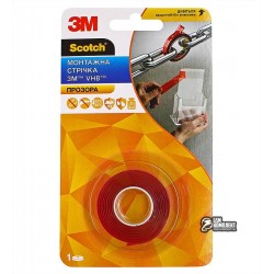 3M™ 4910F Двухсторонний скотч VHB 9мм х 1 м толщина 1,0 мм