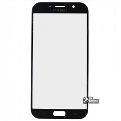Стекло корпуса для Samsung A720F Galaxy A7 (2017), черное