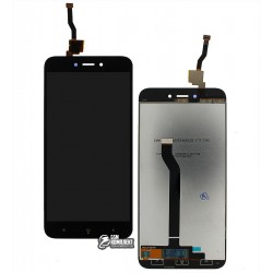 Дисплей для Xiaomi Redmi 5A, черный, с сенсорным экраном, Original (PRC)