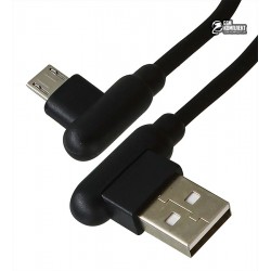 Кабель Micro-USB - USB, GOLF T-design GC-45m, с угловым штекером
