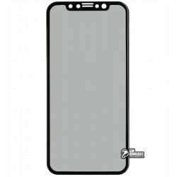 Закаленное защитное стекло Baseus 0.23mm Soft edge Anti-peeping Glass Film for iPhone X Black (SGAPIPHX-TG01)