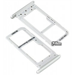 Держатель SIM-карты для Samsung G930FD Galaxy S7 Duos, белый