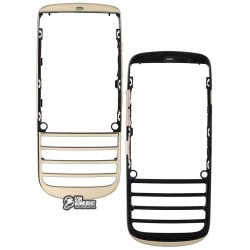 Передняя панель корпуса для Nokia 300 asha, оригинал, золотой