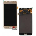 Дисплей для Samsung J500 Galaxy J5, золотистый, с сенсорным экраном, с регулировкой яркости, (TFT), Best copy, Сopy