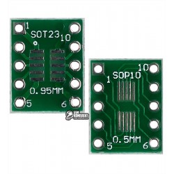 Макетная плата переходник с SOT23 / MSOP10 на DIP10
