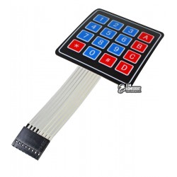 Клавиатура мембранная на 16 кнопок для Arduino