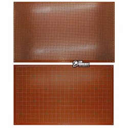 Макетная плата 180x300 мм односторонняя, гетинакс 94HB 1,6мм