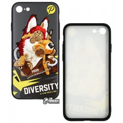 Чехол PUZOO TPU with UV Printing Punk Phone iPhone 7/8 Black