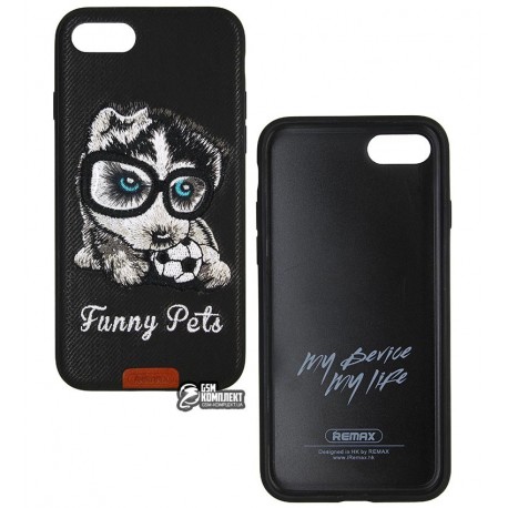 Чехол Remax Funny Pets Series Case Apple iPhone 7 Black