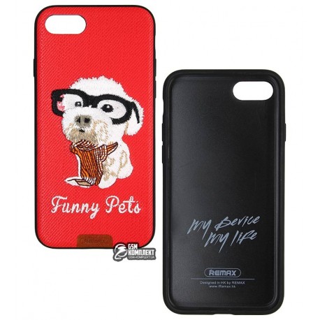 Чехол Remax Funny Pets Series Case Apple iPhone 7 Red