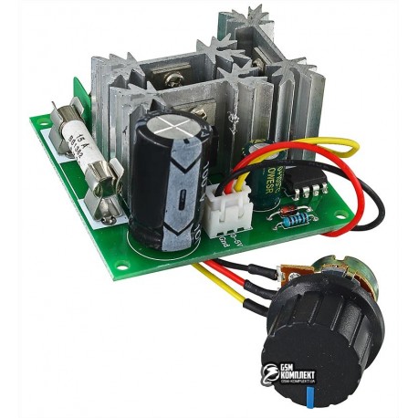 Регулятор оборотов двигателя постоянного тока CCM6C с выносным резистором, 12-40В 15А