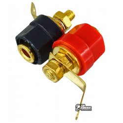 Гнездо для штекеров banana VK10550, пара: черное+красное