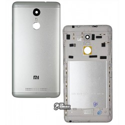 Задня кришка батареї Xiaomi Redmi Note 3, чорний колір, сріблястий колір, оригінал (PRC), з бічними кнопками