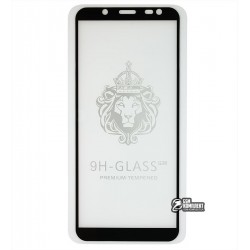 Загартоване захисне скло для Samsung A600 Dual Galaxy A6 (2018), J600 Galaxy J6 (2018), 0,26 мм 9H, Full Glue