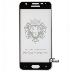 Закаленное защитное стекло для Samsung G570F Galaxy J5 Prime, 2.5D, 0,26 мм 9H, Full Glue, черное