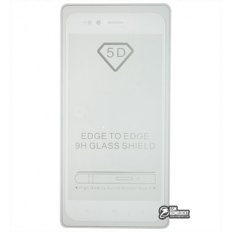 Закаленное защитное стекло для Xiaomi Mi5x, MiA1 0,26 мм 9H, Full Glue