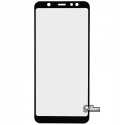 Закаленное защитное стекло для Samsung A605 Galaxy A6 Plus 2018, 3D Glass, 0,26 мм 9H, черное