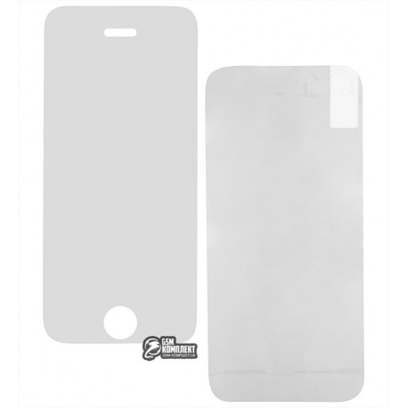 Закаленное защитное стекло + пленка на заднюю панель, Remax для Apple iPhone 5, 5s, 5c, SE, 2,5D, 0,26 мм, 9H