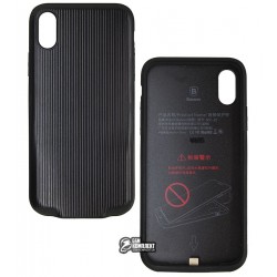 Чехол для iPhone X, Baseus Audio Case (с lightning разветвителем, аудио+зарядка)