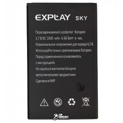 Аккумулятор (акб) для Explay Sky, (Li-polymer 3.7V, 1800мАч) Аккумулятор (акб) для Explay Sky, (Li-polymer 3.7V, 1800мАч)