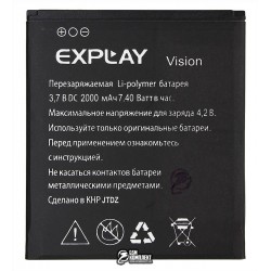 Аккумулятор (акб) для Explay Vision, (Li-polymer 3.7V, 2000мАч) Аккумулятор (акб) для Explay Vision, (Li-polymer 3.7V, 2000мАч)