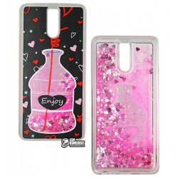 Чехол защитный для Meizu M6 Note, с плавающими блестками, силиконовый, стикеры