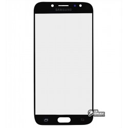 Стекло корпуса для Samsung J730F Galaxy J7 (2017), с OCA-пленкой, черное