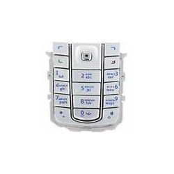 Клавиатура для Nokia 6230i, серебристая, русская