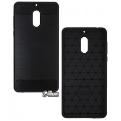 Чехол защитный для Nokia 6, Polished Carbon (SGP Slim Iron), силиконовый, черный