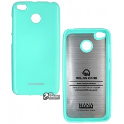 Чехол для Xiaomi Redmi 4X, Molan Shining, силиконовый, бирюзовый