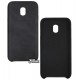 Чехол для Samsung J330 Galaxy J3 2018, Baseus Leather, кожзам, Black