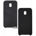 Чехол для Samsung J330 Galaxy J3 2018, Baseus Leather, кожзам, Black