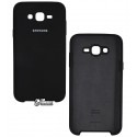 Чехол для Samsung J700 Galaxy J7, Silicone Cover, силиконовый, с блестками, Black