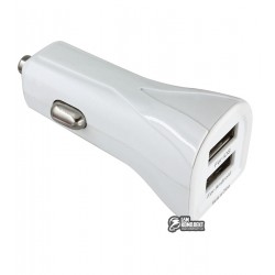 Автомобильное зарядное устройство YD-16-DC, 2.4A, 2USB, белое