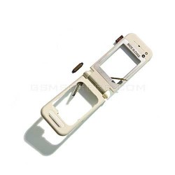 Средняя часть корпуса для Nokia 7390, полная, с шлейфом, с повортным механизмом