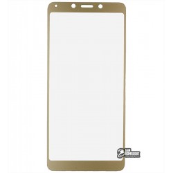 Захисне скло для Xiaomi Redmi 6, Redmi 6A, 2.5D, золотистий колір