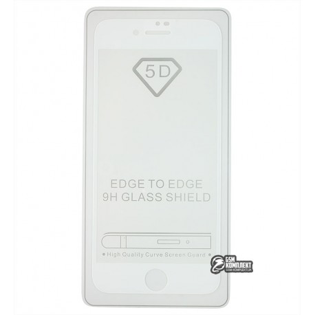 Закаленное защитное стекло для Apple iPhone 7 / iPhone 8, Full Glue, 0,26 мм 9H, белое