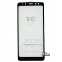 Закаленное защитное стекло для Samsung A530 Galaxy A8 2018, 0,26 мм 9H, 3D Glass, черное
