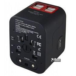 Международное многофункциональное зарядное устройство с 4 портами USB и 3.5А выходом для путешествия