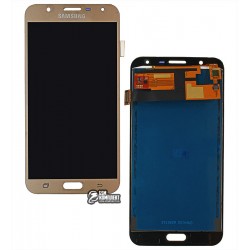 Дисплей для Samsung J701F/DS Galaxy J7 Neo, J701F/DS Galaxy J7 Neo, J701H/DS Galaxy J7 Neo, золотистый, с сенсорным экраном (дис
