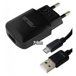Зарядное устройство Asus Yj-06, 2A, 1USB, с MicroUSB кабелем Зарядное устройство Asus Yj-06, 2A, 1USB, с MicroUSB кабелем