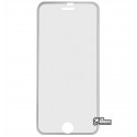 Загартоване захисне скло для Apple iPhone 7 / iPhone 8, 0,26 мм 9H, 3D Glass, з сріблястою алюмінієвою рамкою