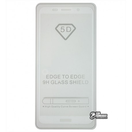 Закаленное защитное стекло для Huawei Y5 (2018) / Honor 7s, 0,26 мм, 9H, 2.5D, Full Glue, белое